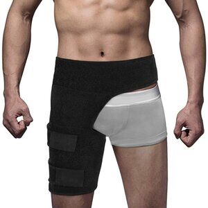 Thigh Compression Wrap, Adjustable Hip Joint Support Sciatic Nerve Brace 1 Set